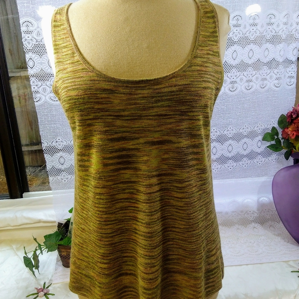 Belle bleu size x-large green / rust top